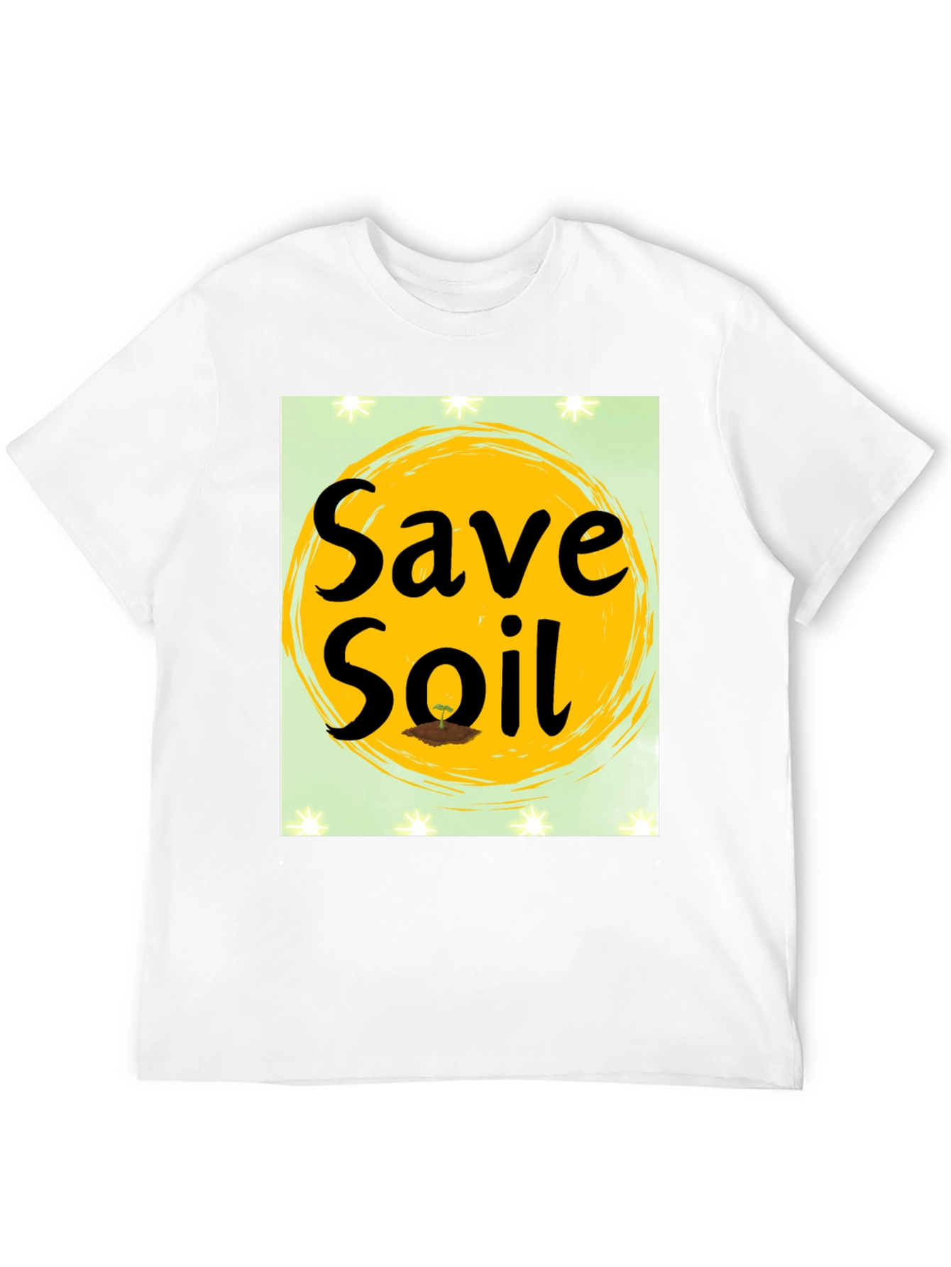 Save Soil Graphic T-Shirt - Black Cotton Tee