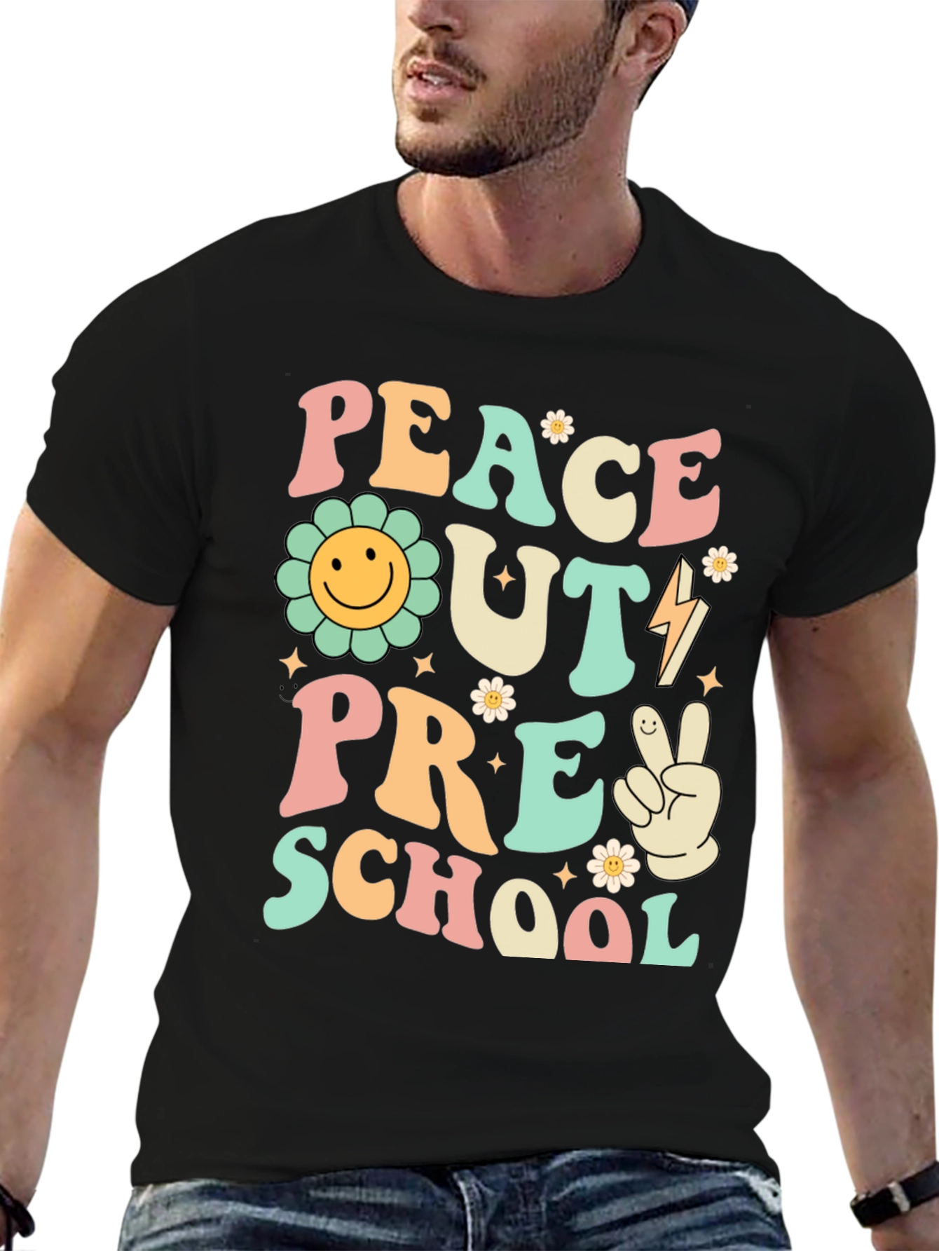 Peace Out Preschool Graphic Tee