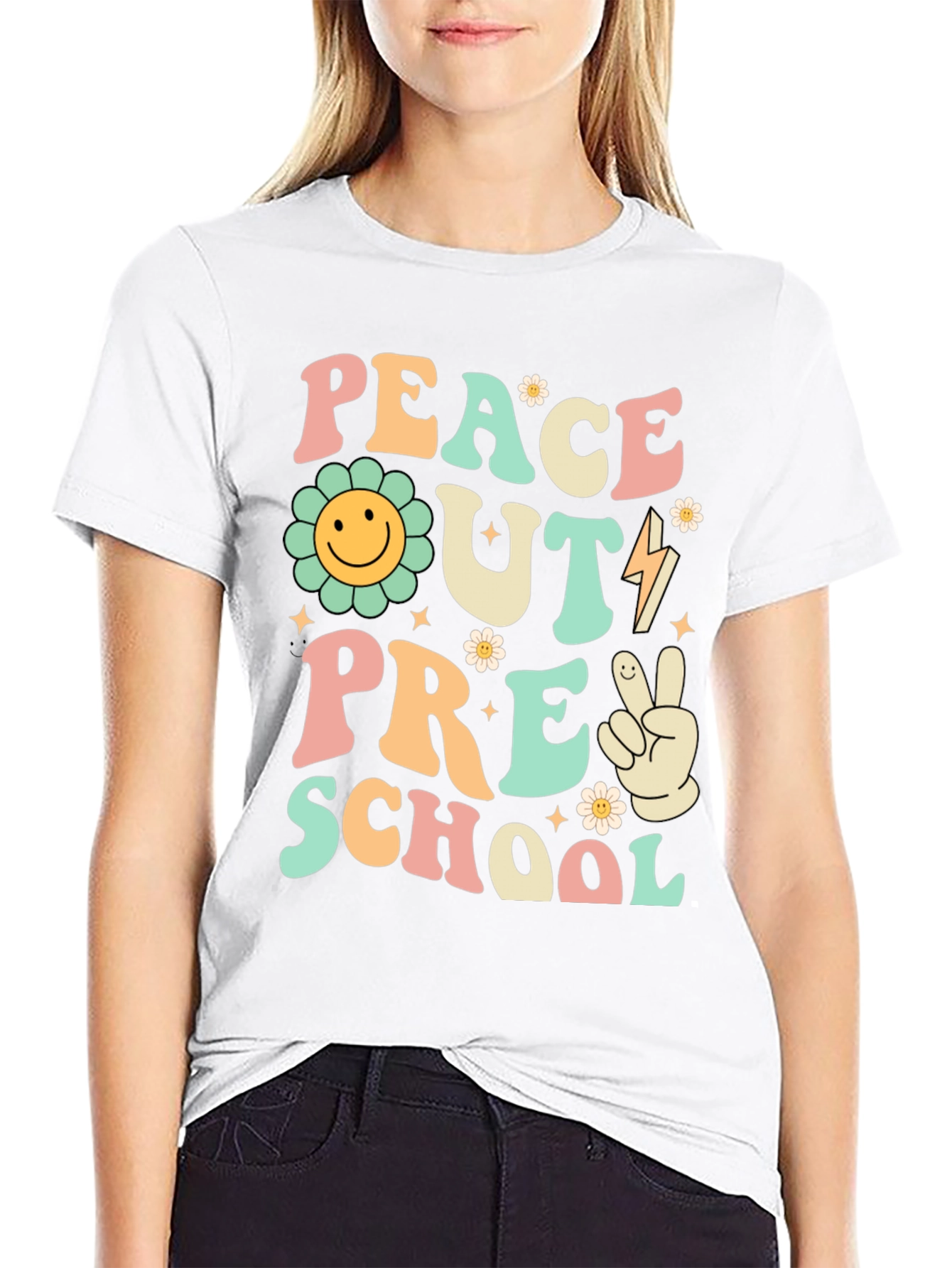 Peace Out Preschool Graphic Tee