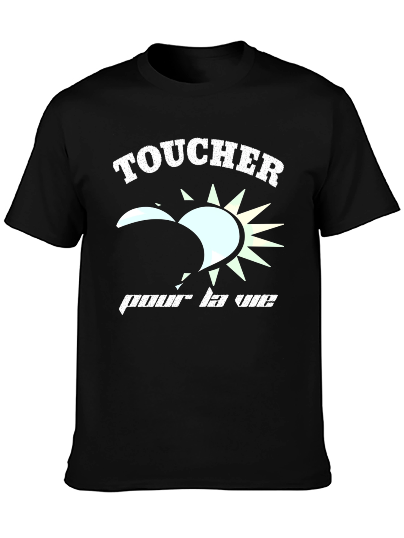 Touche pour la vie Black Graphic Tee