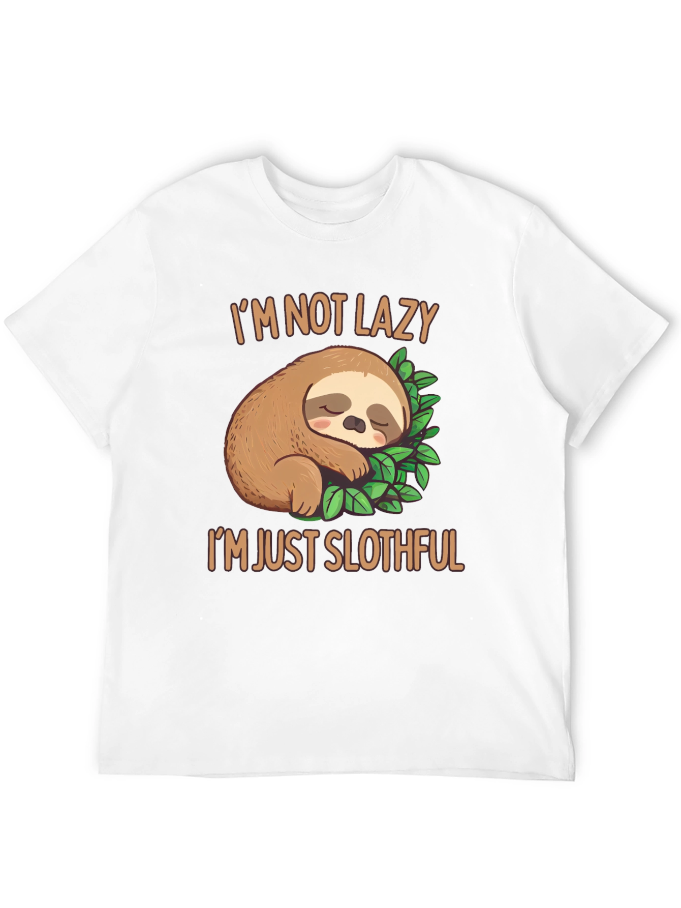 Funny Sloth Graphic Tee - Im Not Lazy