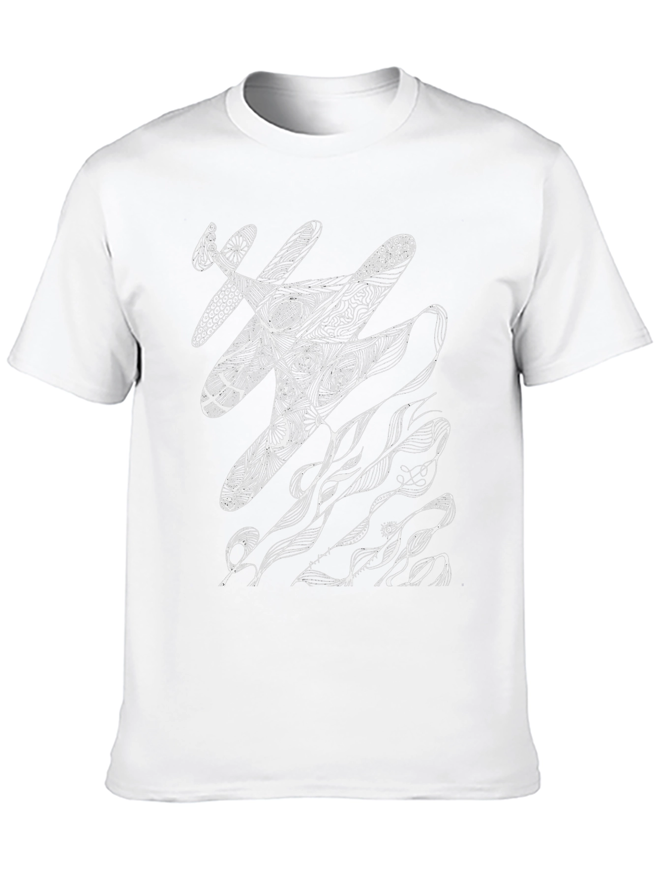 Abstract Art Graphic Tee - Modern Black T-Shirt