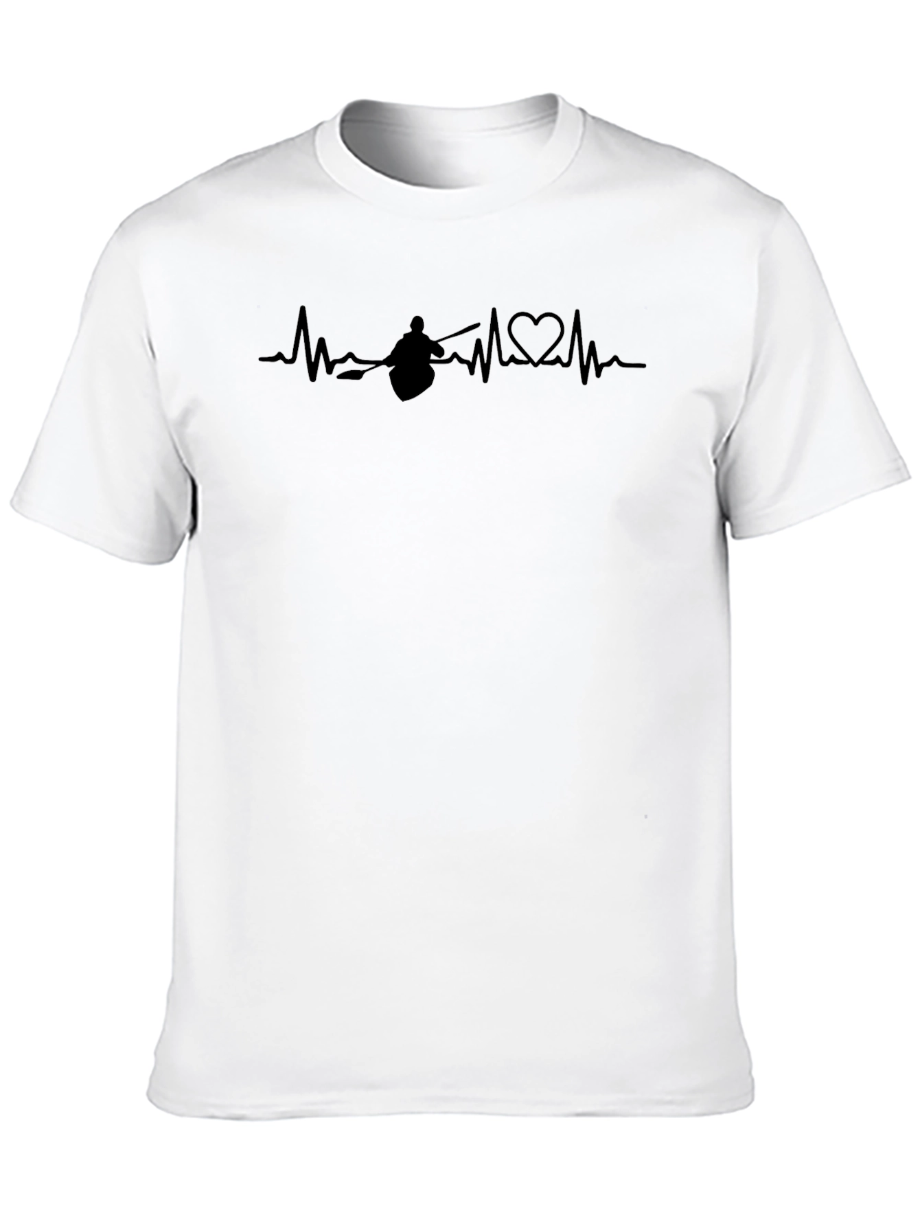 Kayak Heartbeat T-Shirt - Paddling Love!