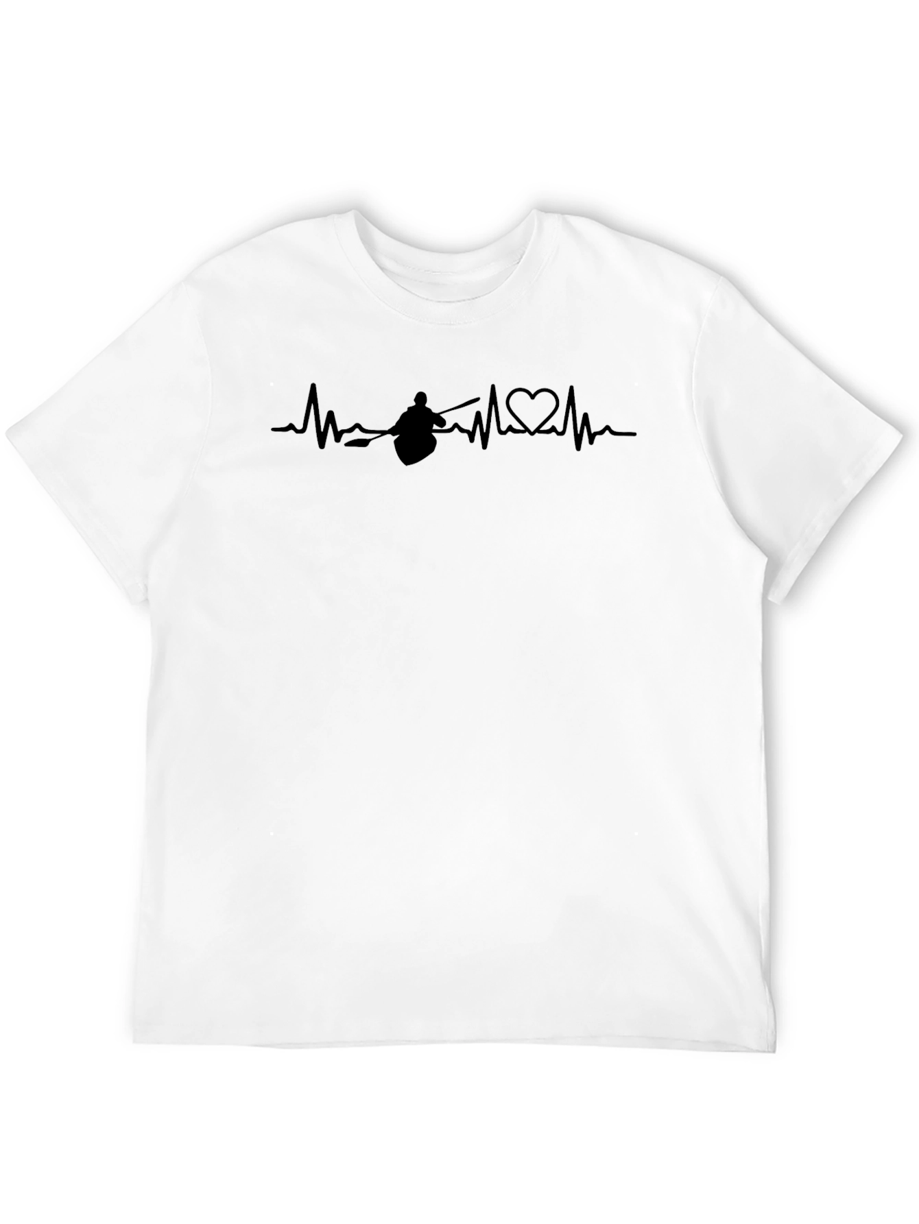 Kayak Heartbeat T-Shirt - Paddling Love!