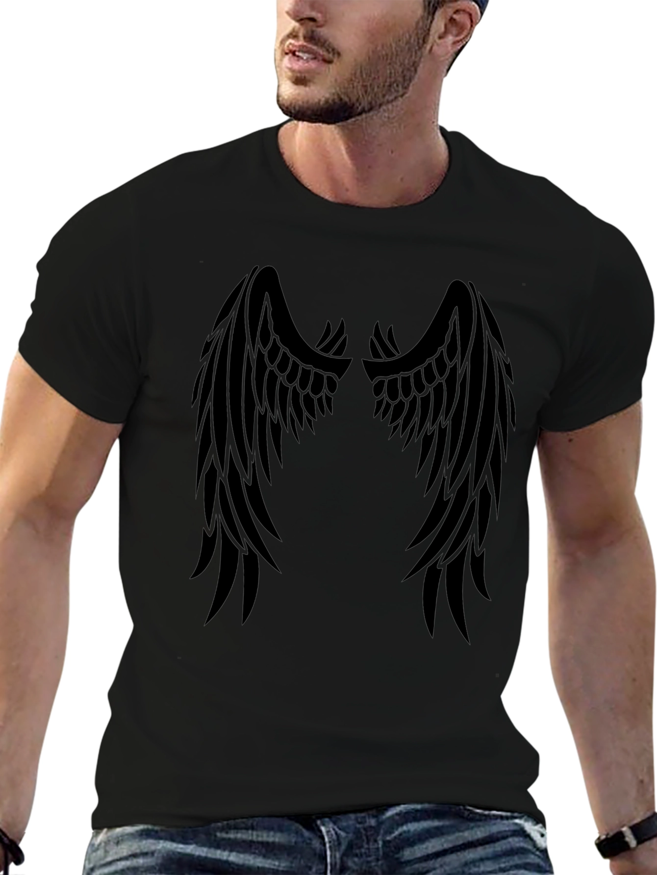 Black Wings Graphic T-Shirt