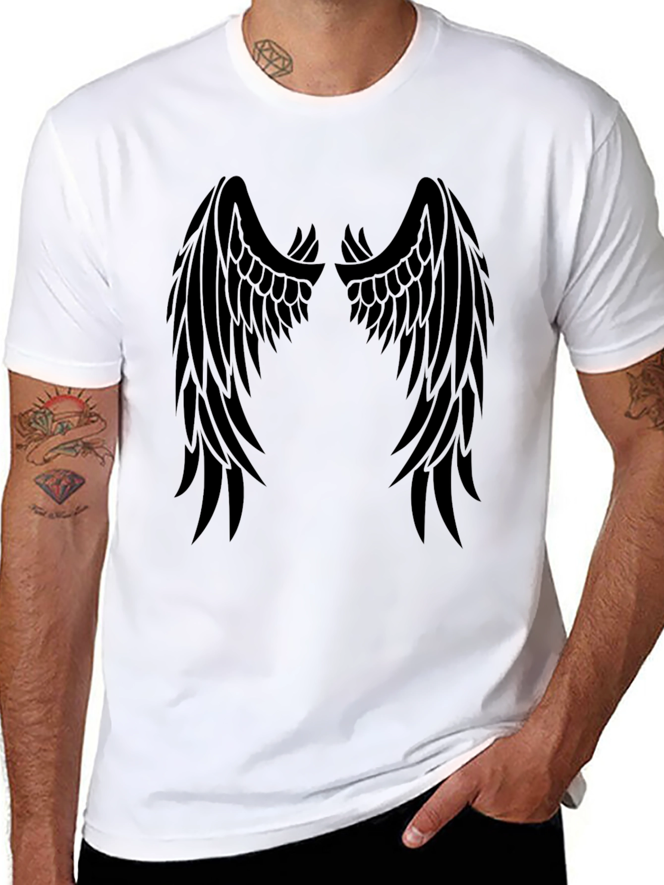 Black Wings Graphic T-Shirt