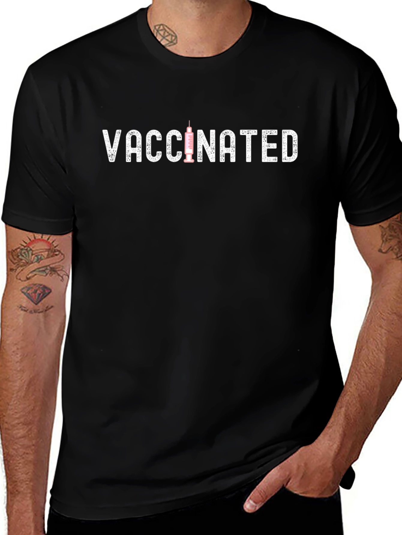 Vaccinated Graphic Tee -  Modern Comfort