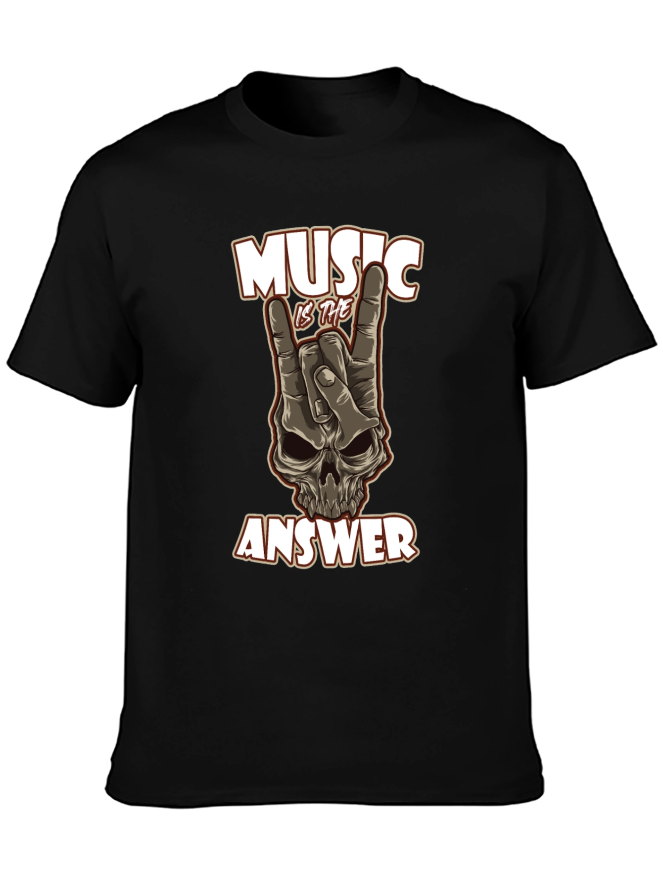 Music Is The Answer Graphic Tee - Rock On!