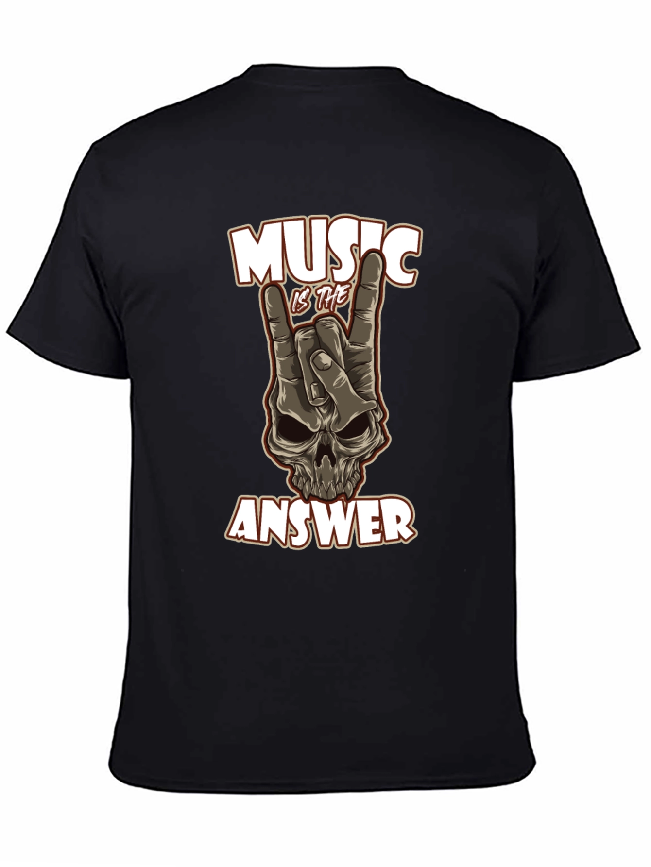 Music Is The Answer Graphic Tee - Rock On!