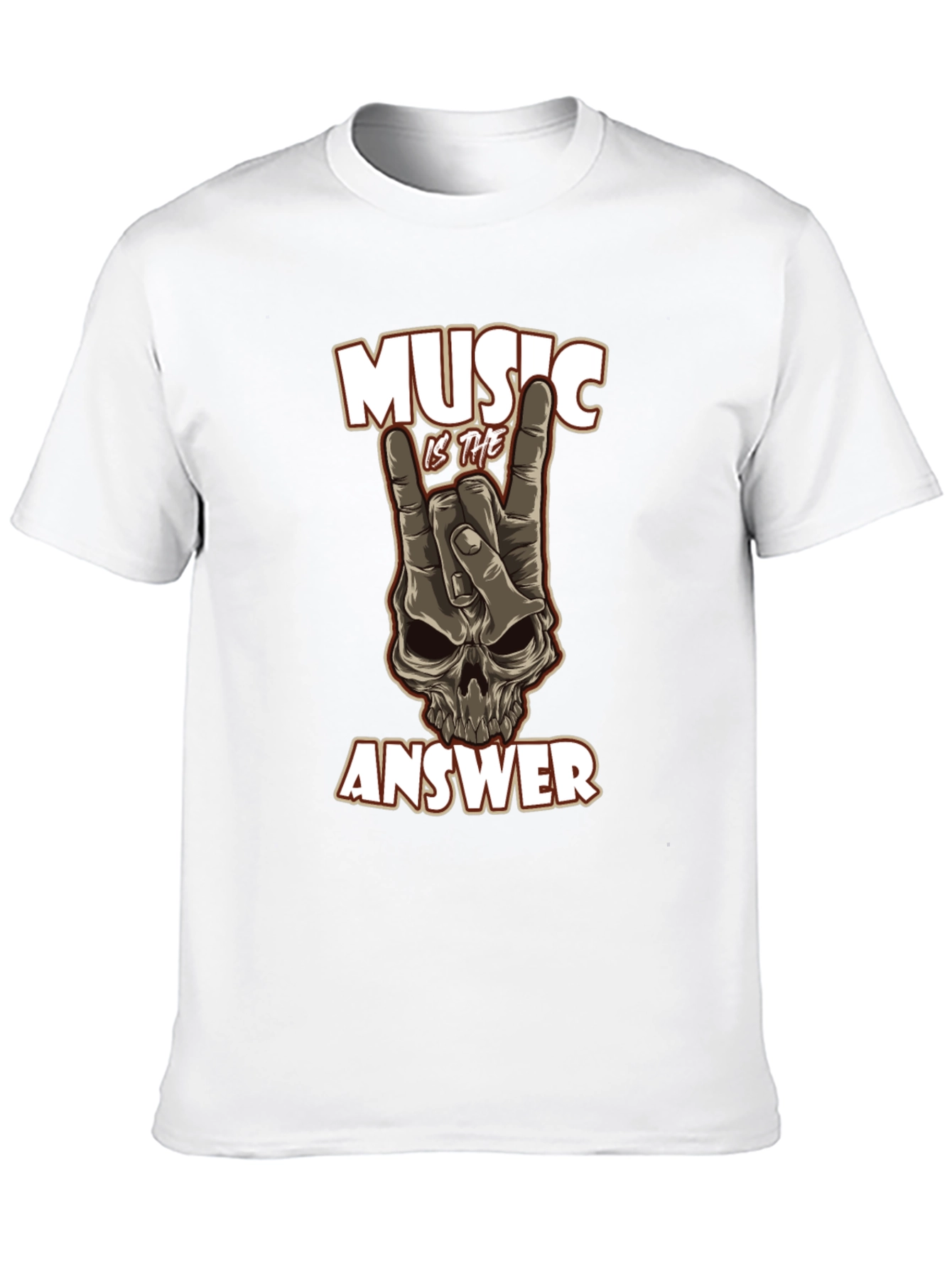Music Is The Answer Graphic Tee - Rock On!
