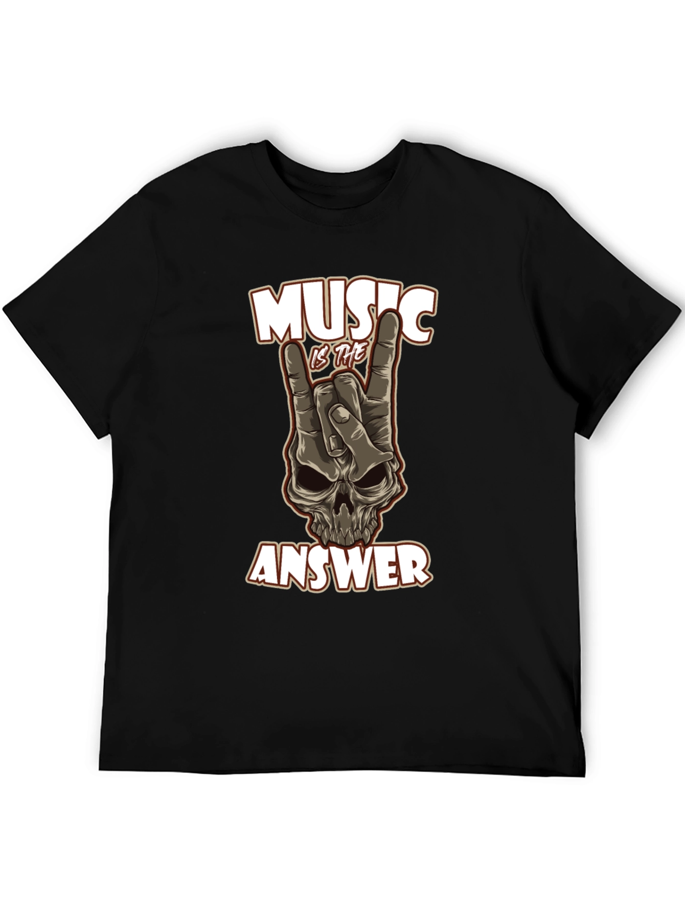 Music Is The Answer Graphic Tee - Rock On!