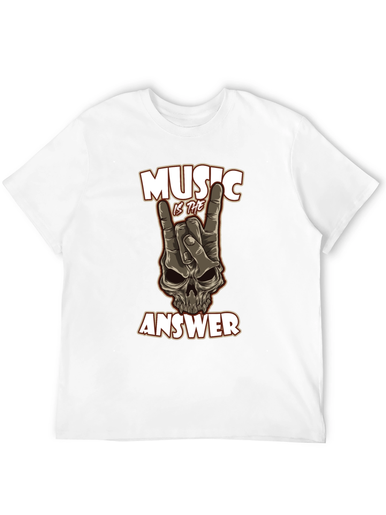 Music Is The Answer Graphic Tee - Rock On!