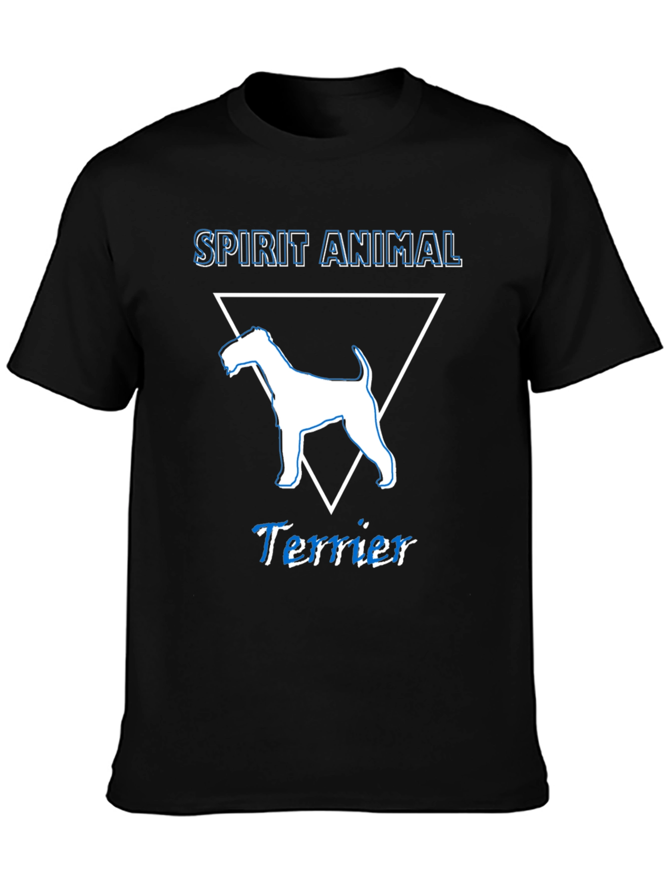 Spirit Animal Terrier T-Shirt - Mens Black Tee