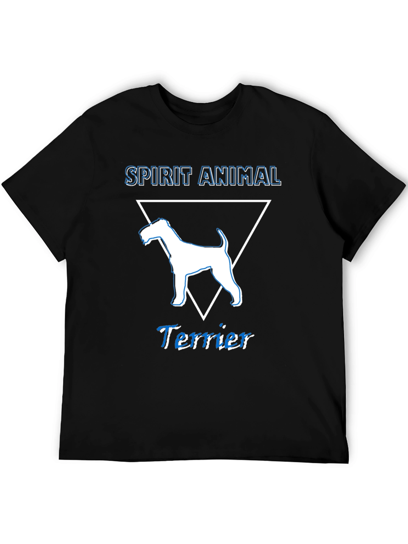Spirit Animal Terrier T-Shirt - Mens Black Tee