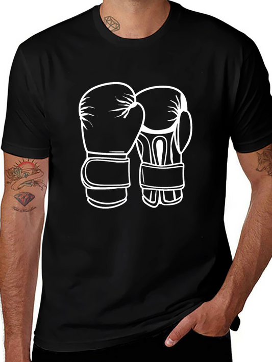 Boxing Gloves Graphic T-Shirt - Black