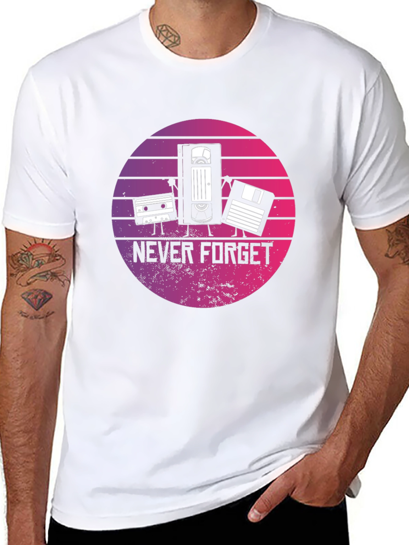 Retro Tech T-Shirt - Never Forget