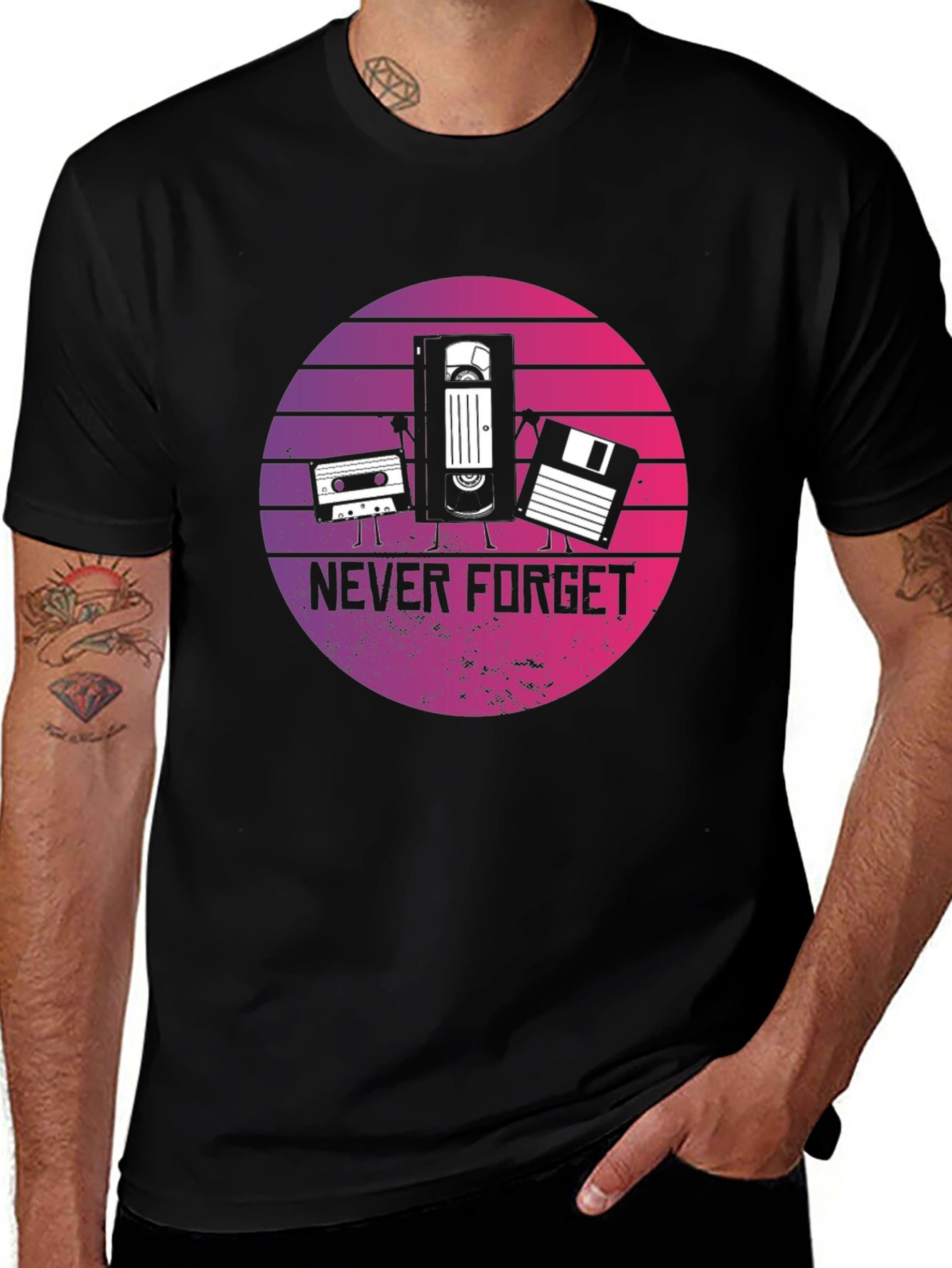 Retro Tech T-Shirt - Never Forget