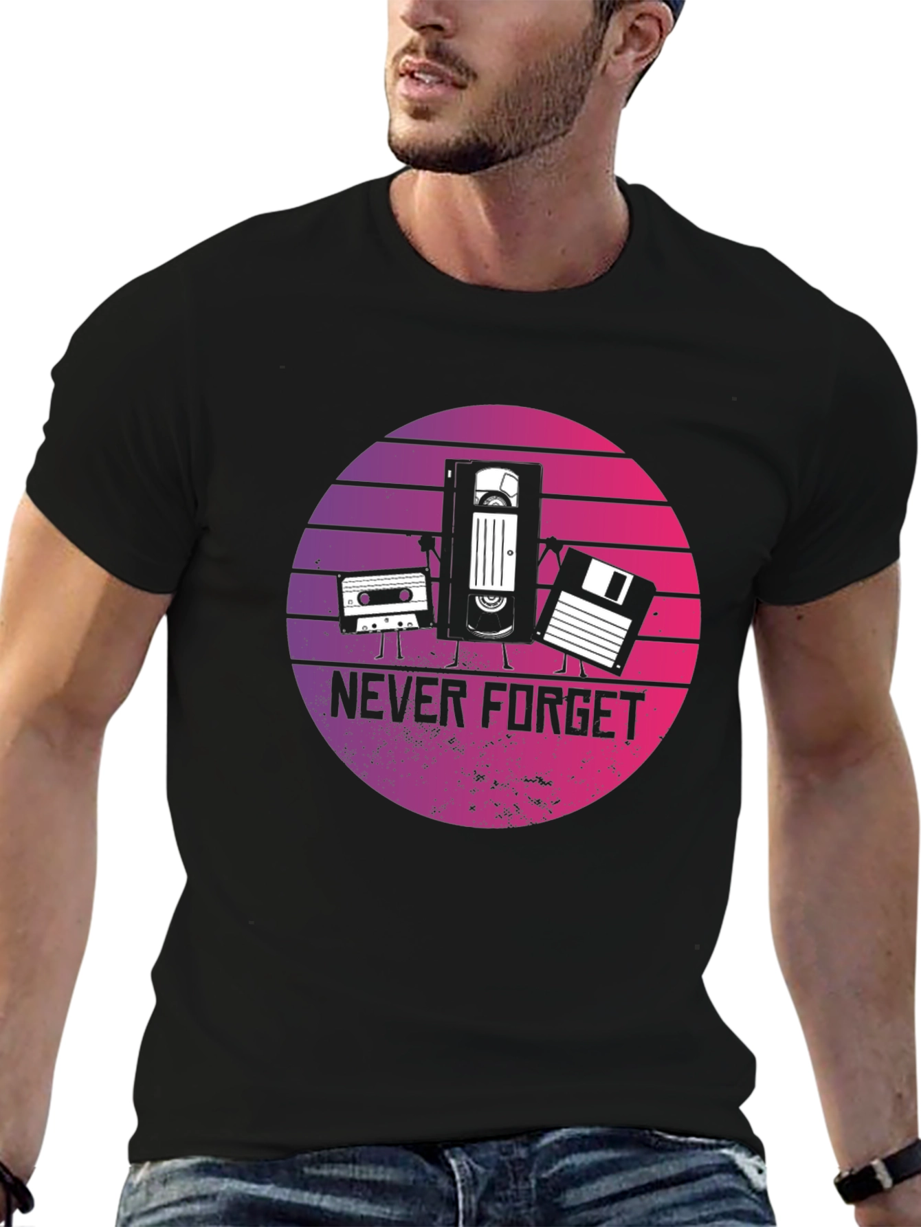 Retro Tech T-Shirt - Never Forget
