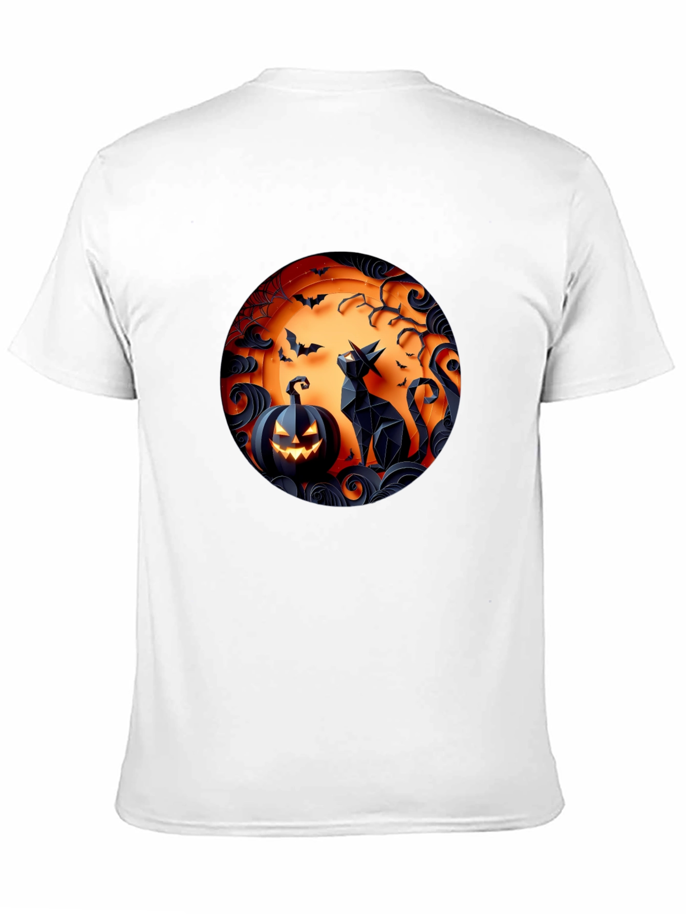 Halloween Cat Pumpkin T-Shirt