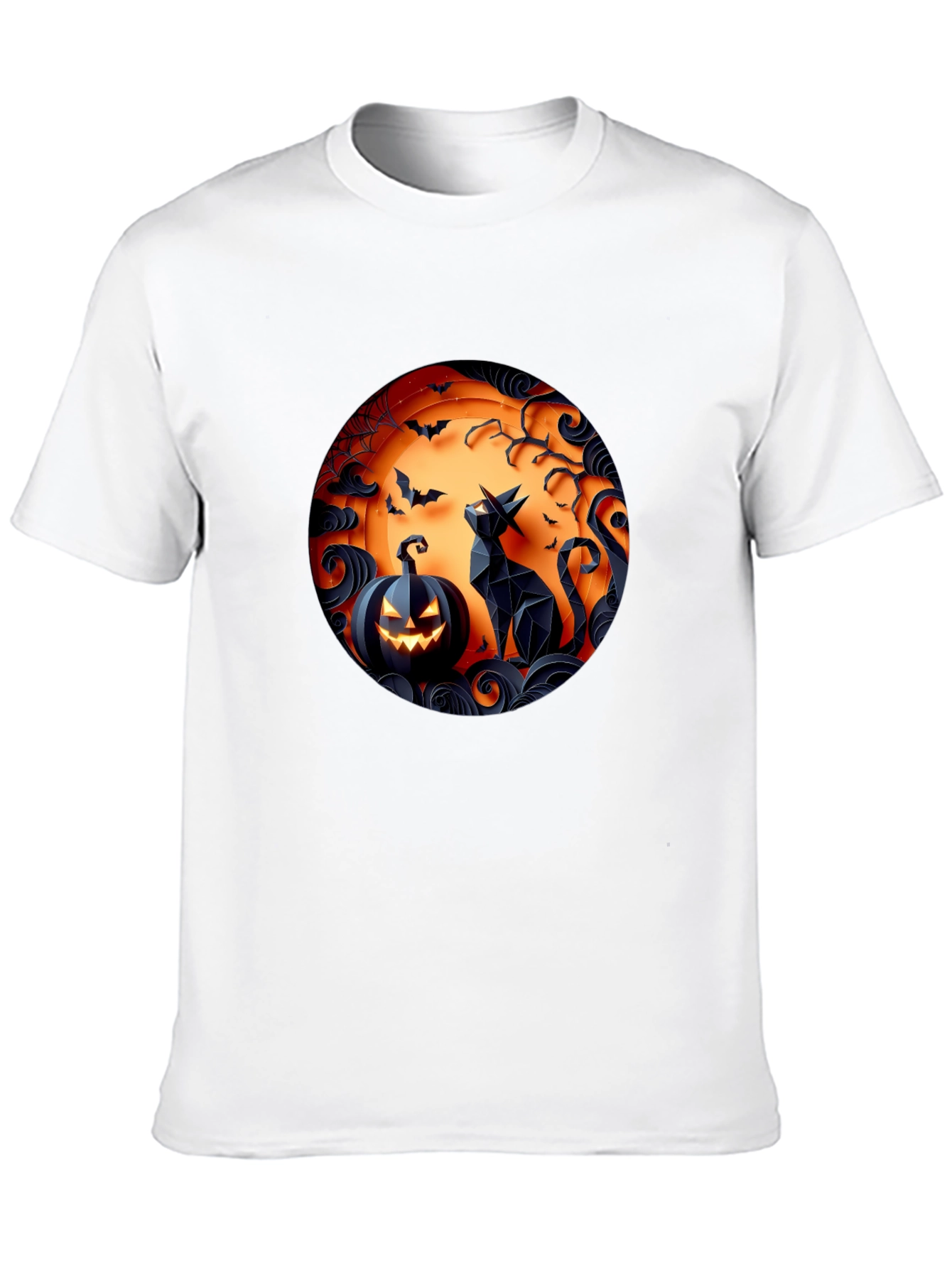 Halloween Cat Pumpkin T-Shirt