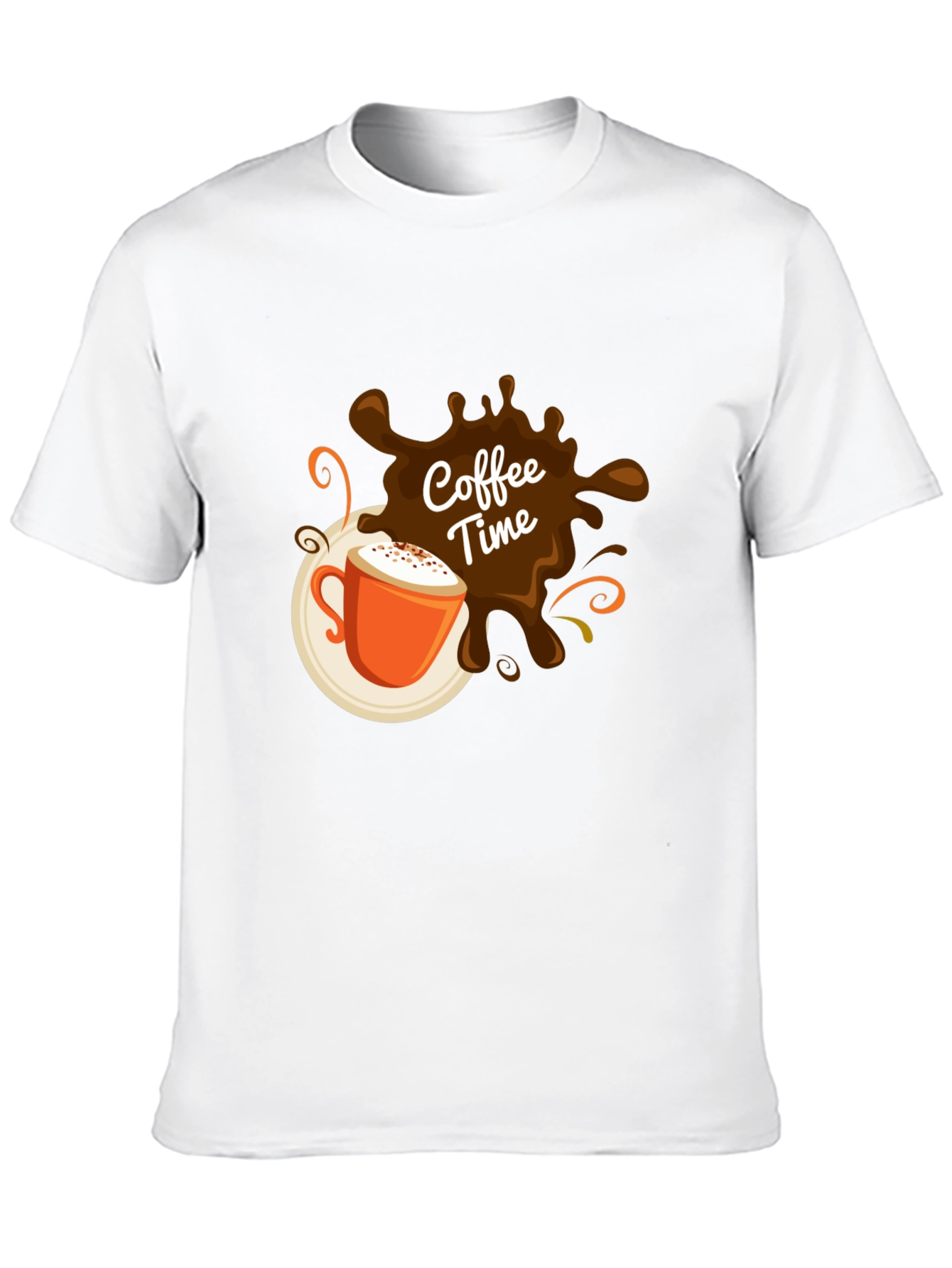 Coffee Time Graphic Black T-Shirt