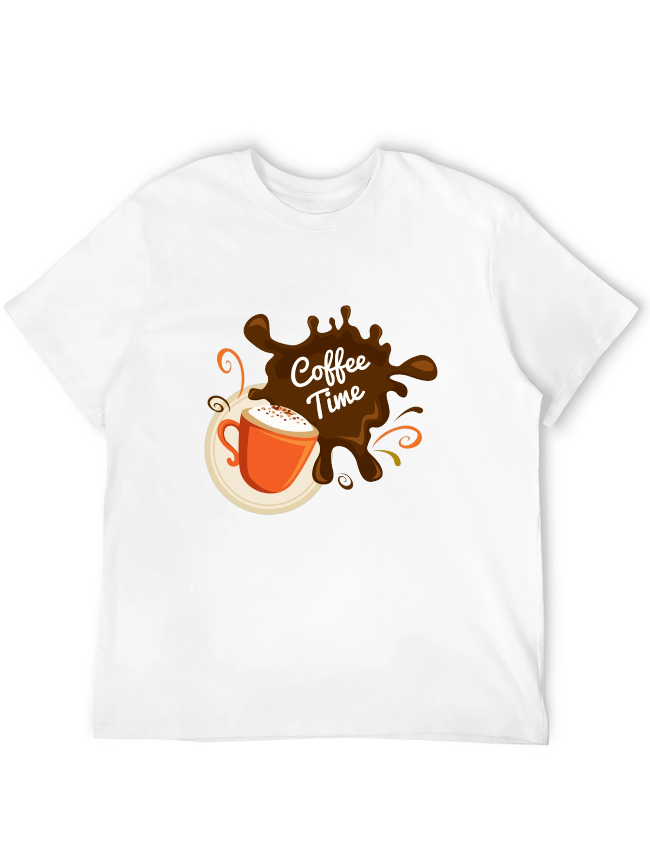 Coffee Time Graphic Black T-Shirt