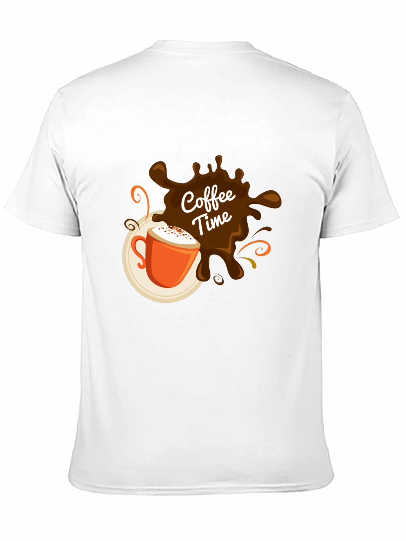 Coffee Time Graphic Black T-Shirt