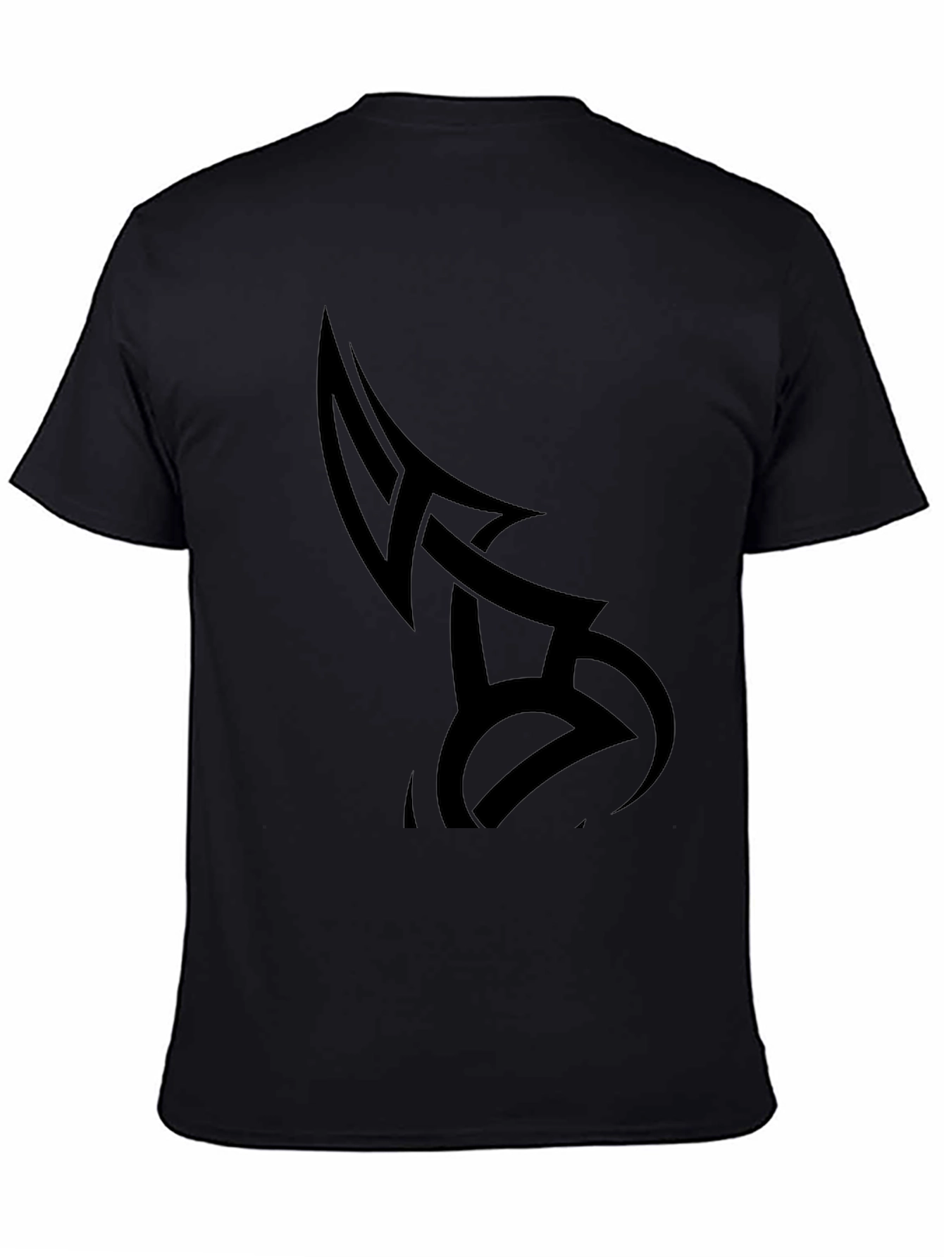 Mens Black Tribal Tattoo Graphic Tee