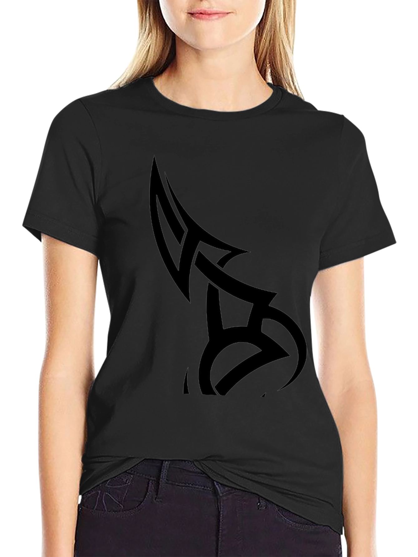 Mens Black Tribal Tattoo Graphic Tee