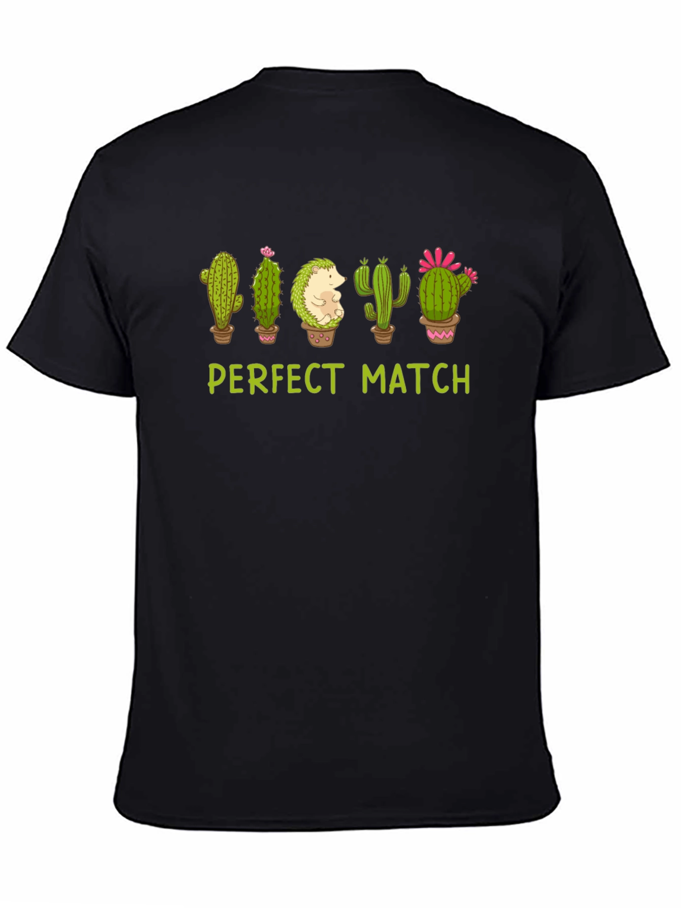 Perfect Match Cactus Hedgehog Graphic Tee