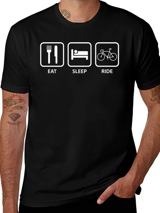 Eat Sleep Ride T-Shirt - Cycling Life