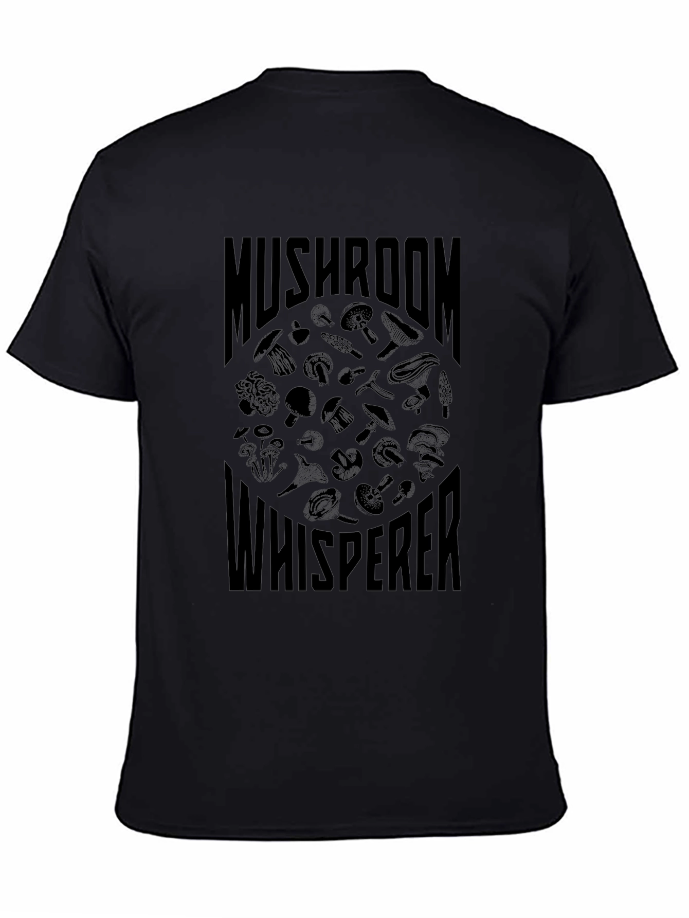 Mushroom Whisperer Graphic T-Shirt - Black