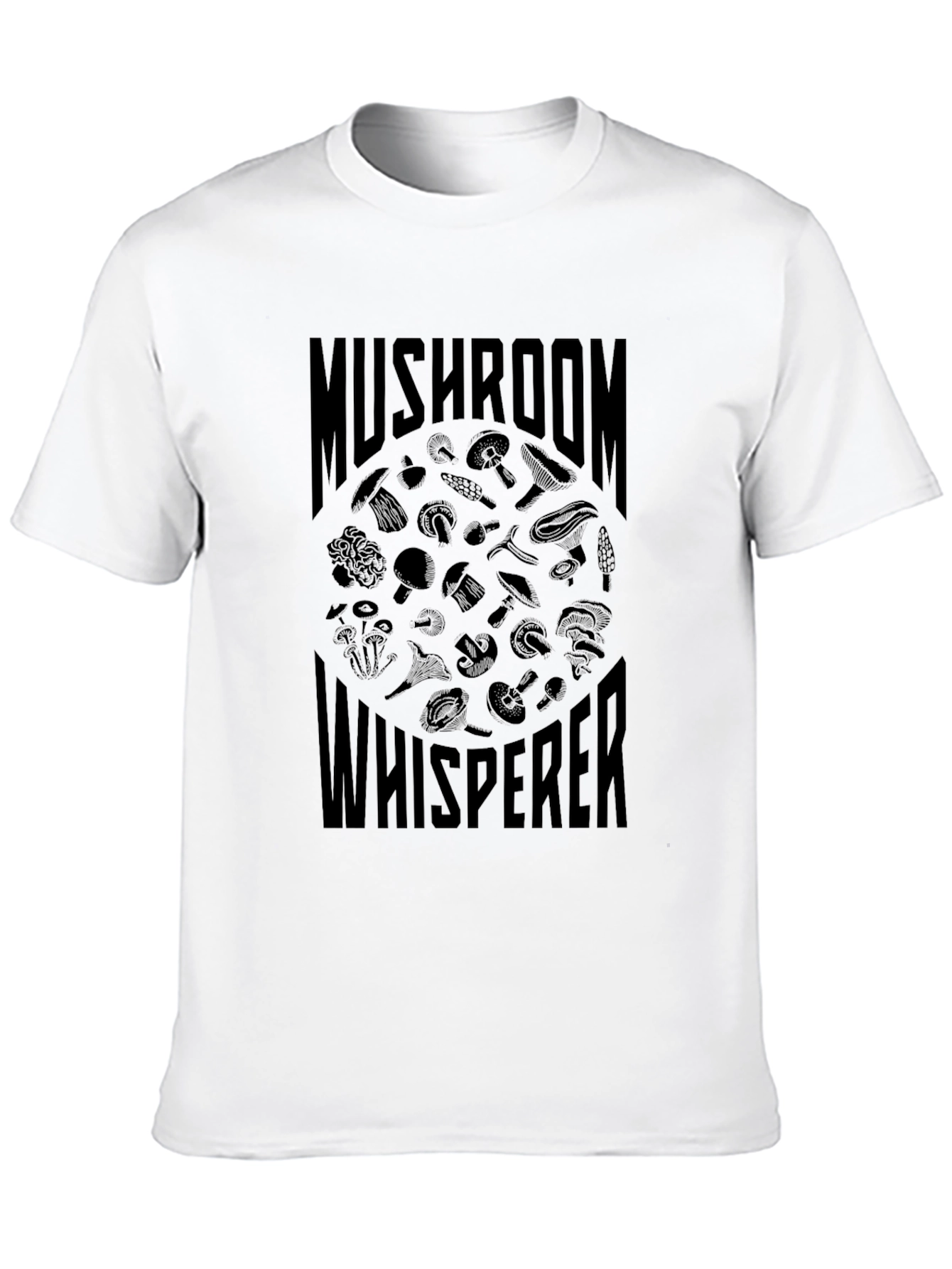 Mushroom Whisperer Graphic T-Shirt - Black