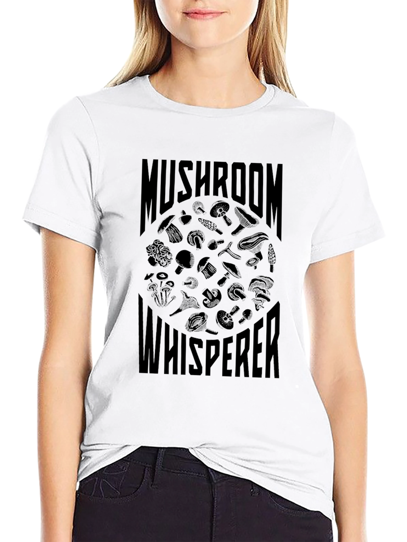Mushroom Whisperer Graphic T-Shirt - Black