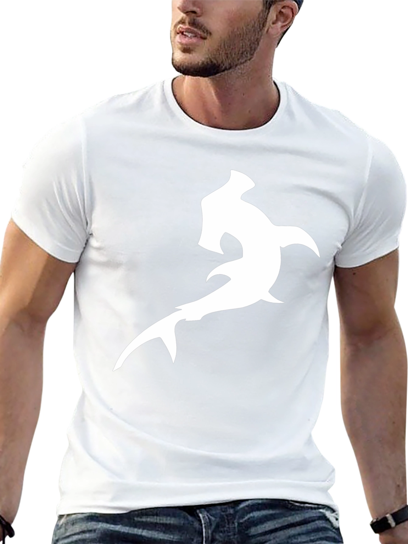 Hammerhead Shark Graphic Tee - Black