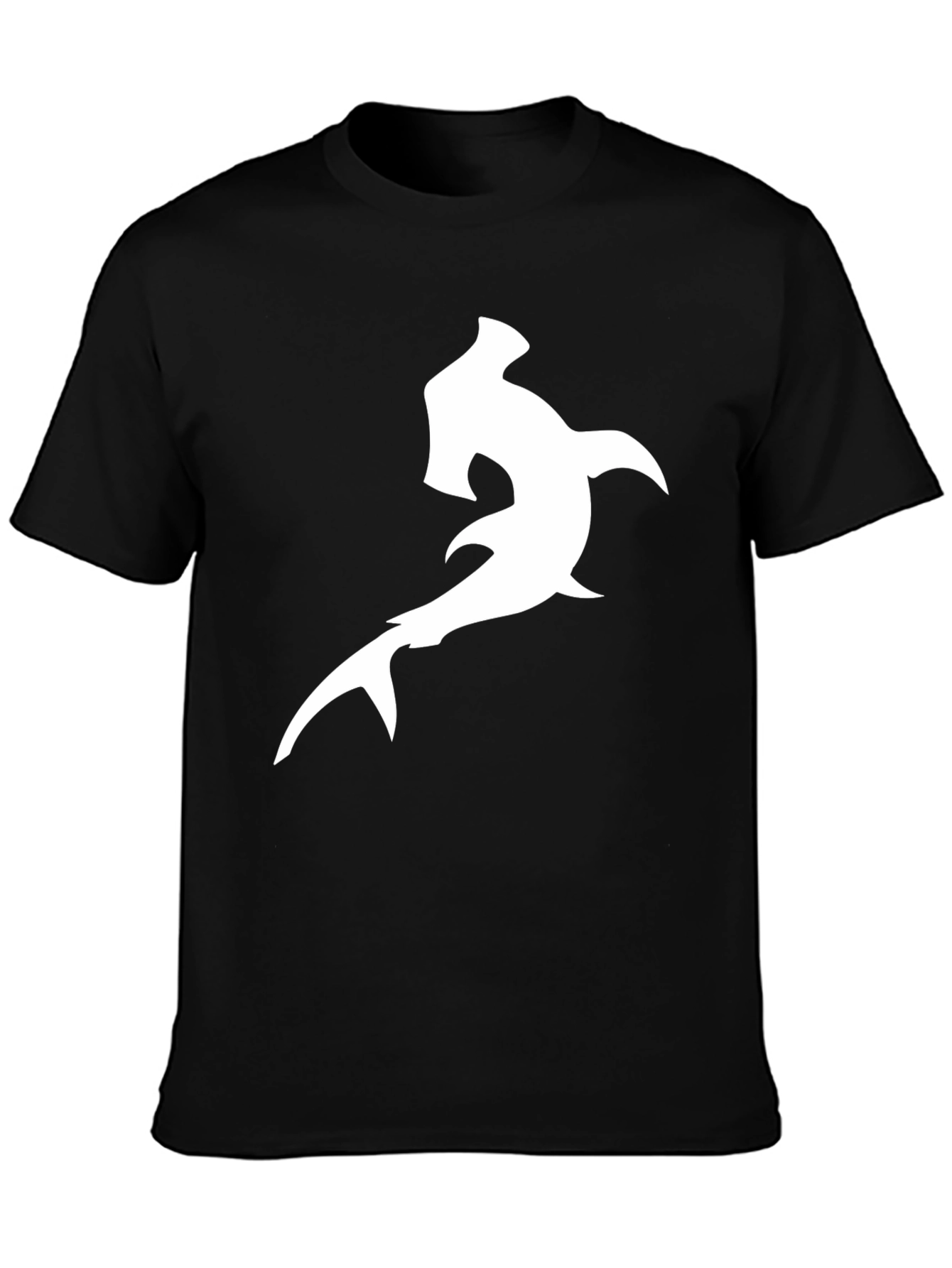 Hammerhead Shark Graphic Tee - Black