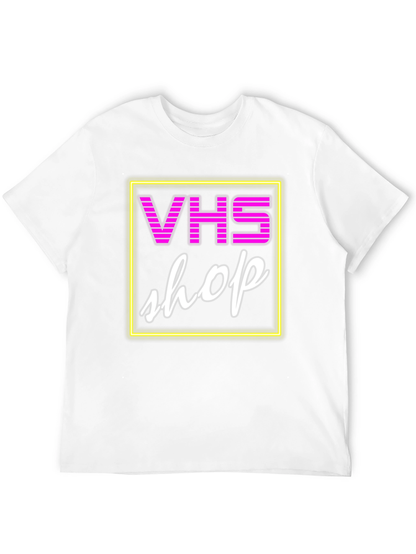 VHS Shop Neon Graphic T-Shirt