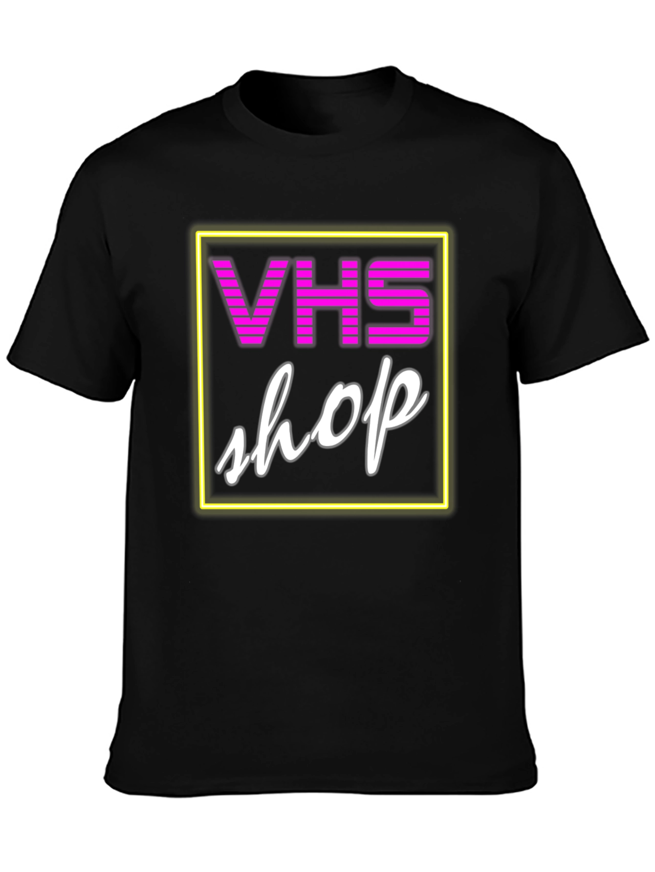 VHS Shop Neon Graphic T-Shirt