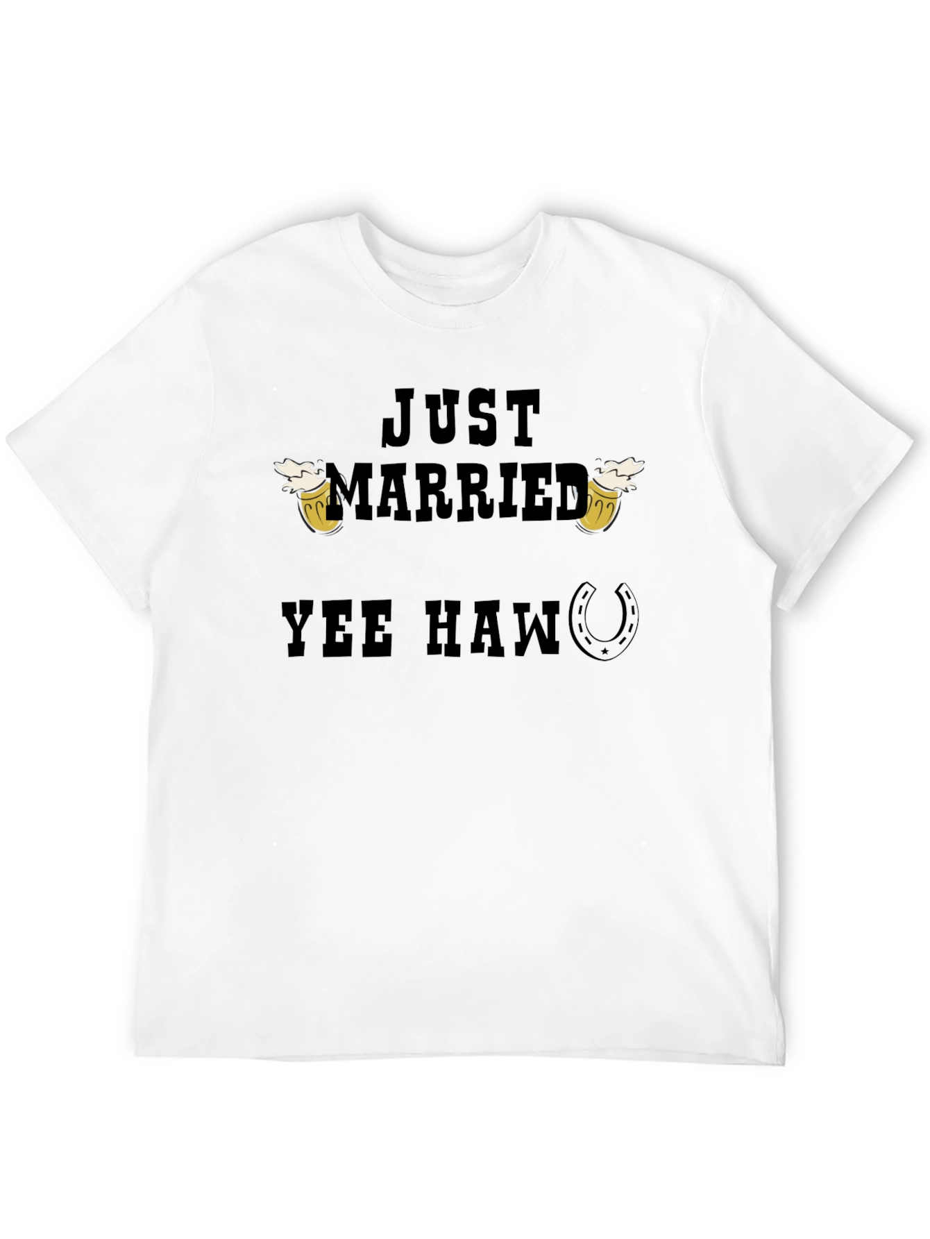 Just Married Yee Haw T-Shirt