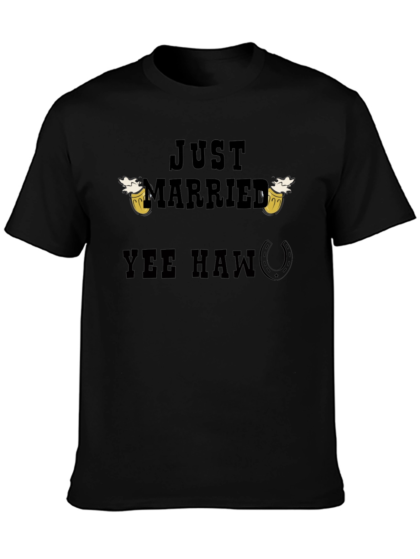 Just Married Yee Haw T-Shirt