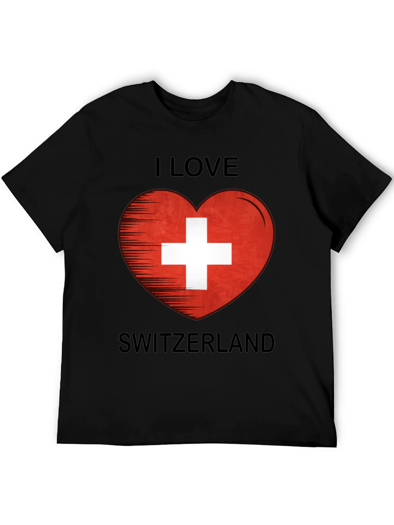 I Love Switzerland Heart Flag Graphic T-Shirt