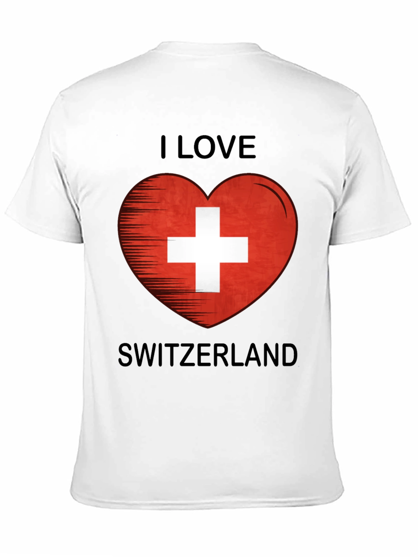 I Love Switzerland Heart Flag Graphic T-Shirt