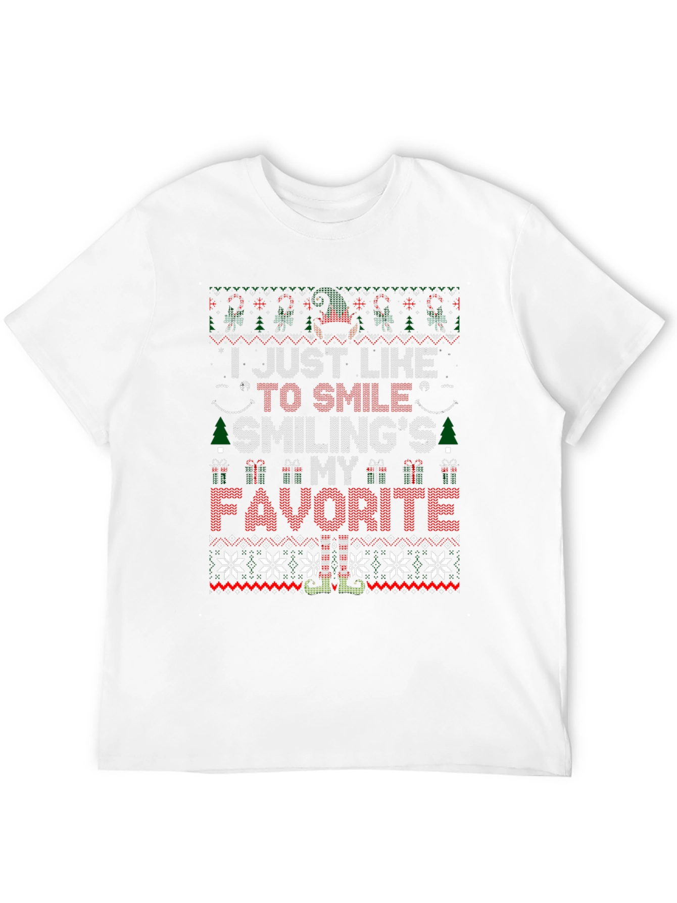 Christmas Sweater T-Shirt - Smilings My Favorite