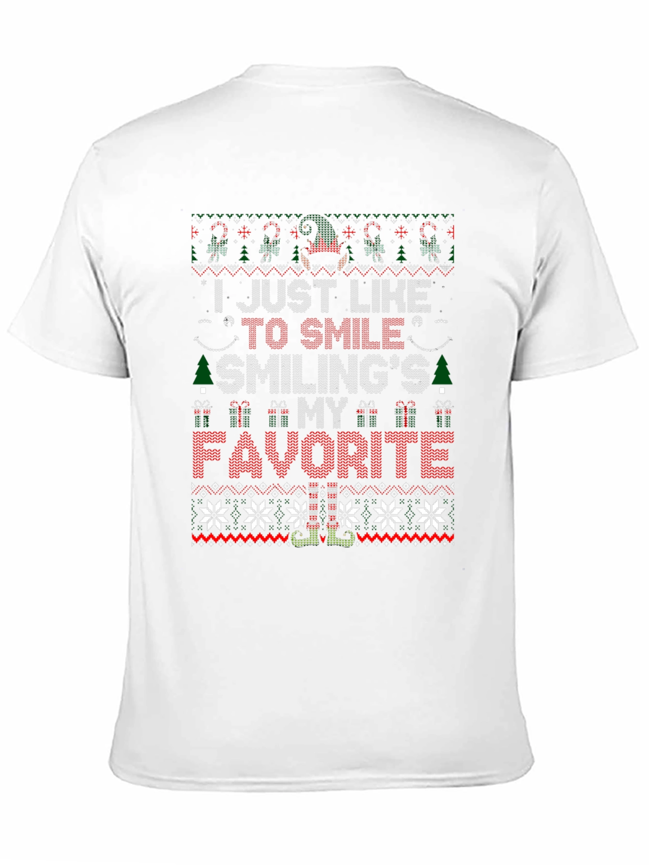 Christmas Sweater T-Shirt - Smilings My Favorite