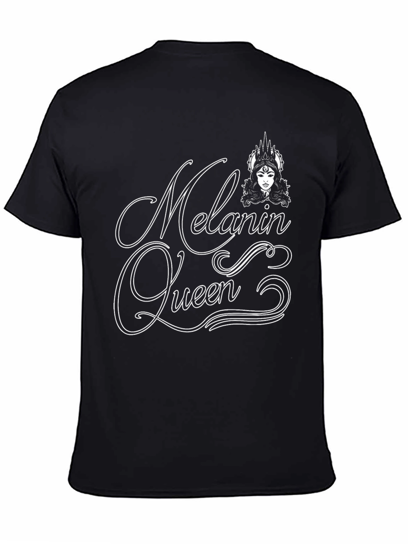 Melanin Queen Graphic Tee - Black