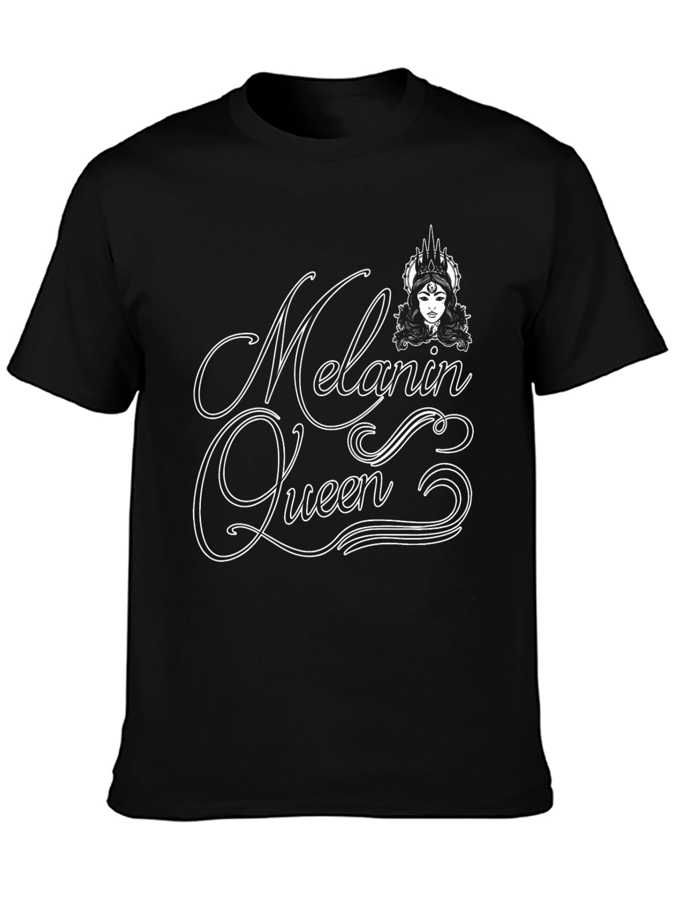 Melanin Queen Graphic Tee - Black
