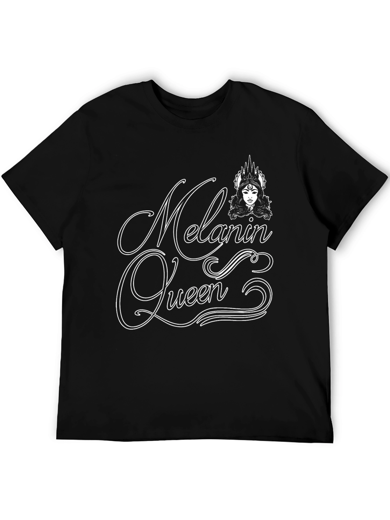Melanin Queen Graphic Tee - Black