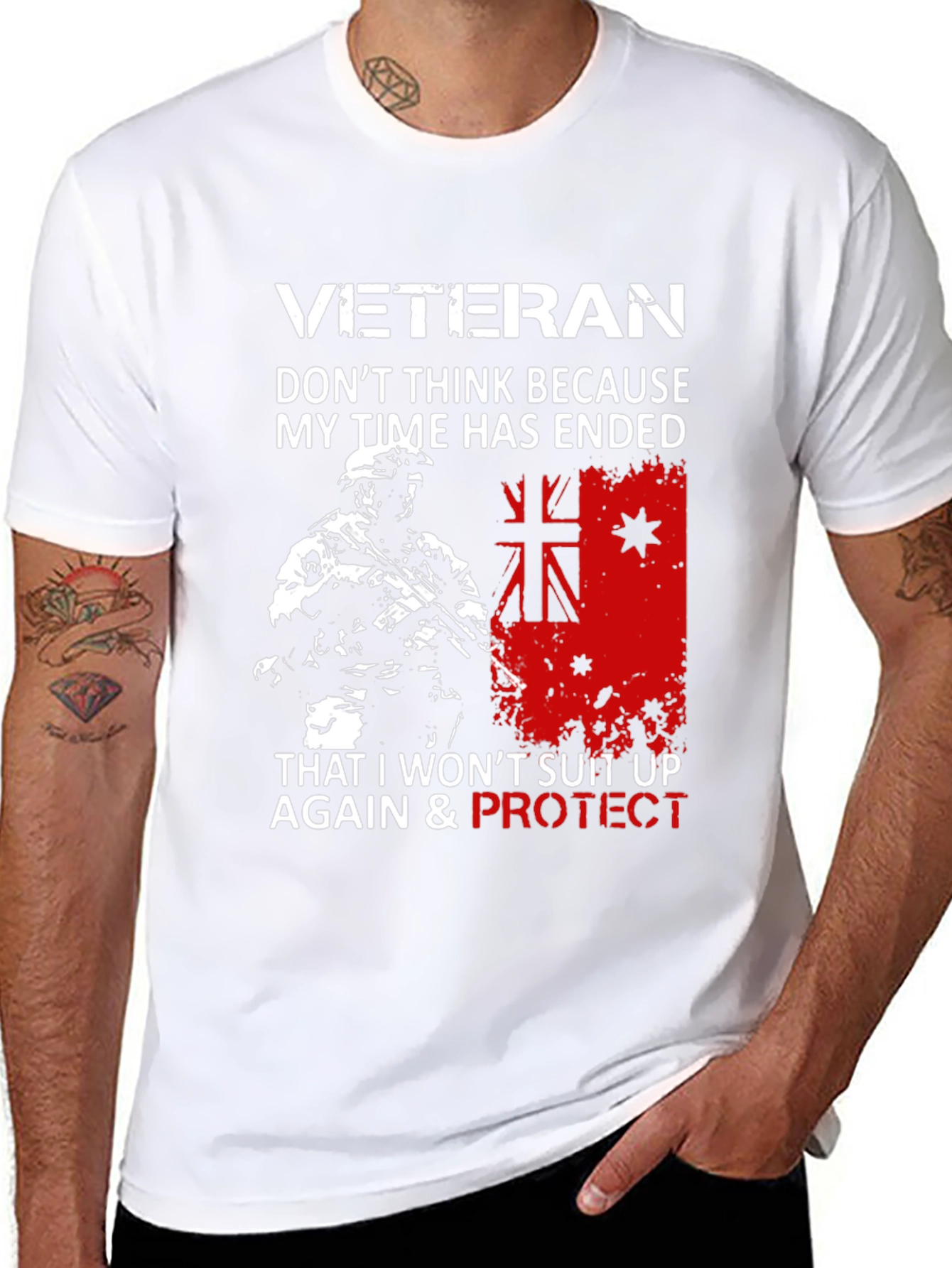Veteran Graphic T-Shirt - Protect & Serve