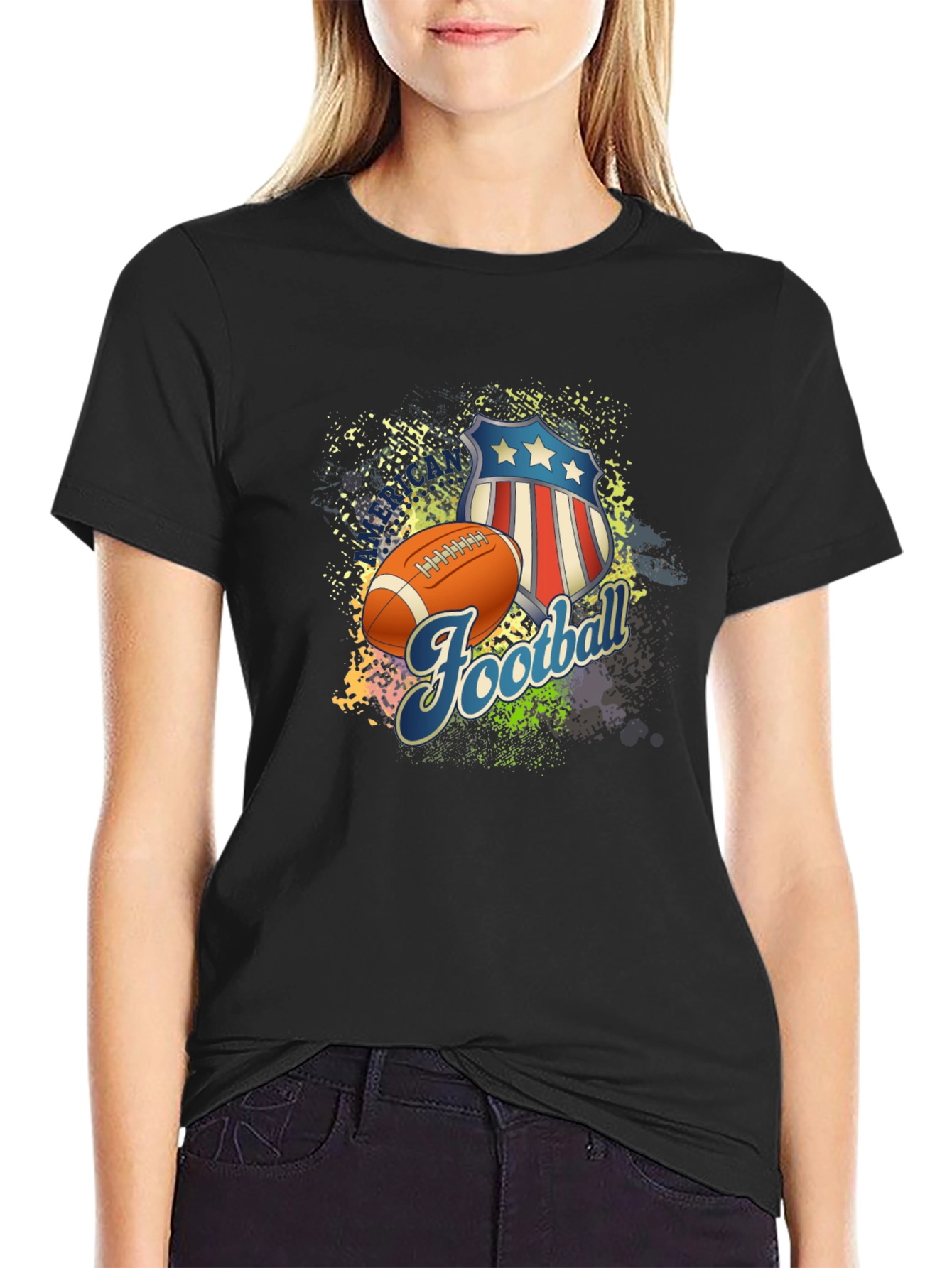 Football Patriotic T-Shirt