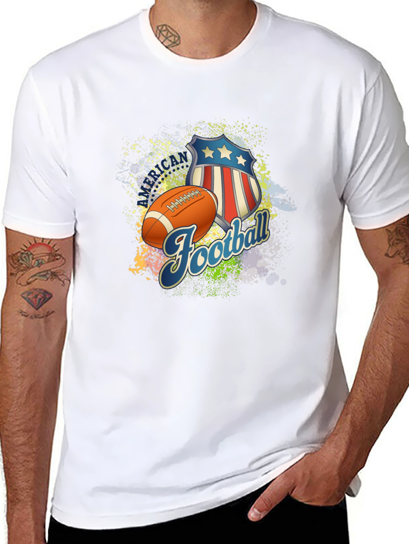 Football Patriotic T-Shirt